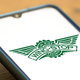Wingstop logo displayed on smartphone screen